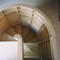 curved staircase in study